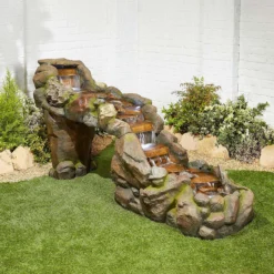 Stylish Fountains Bustling Waters Including LED Lights -Flowerpot Specialty Store 12814089 1794957312372359