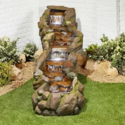 Stylish Fountains Bustling Waters Including LED Lights -Flowerpot Specialty Store 12814089 1844957312425579