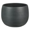 Graphite Stone Plant Pot - 16cm