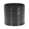Glass Grey Ceramic Cover Pot 19cm
