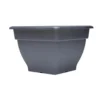 Square Pot In Black - 38cm