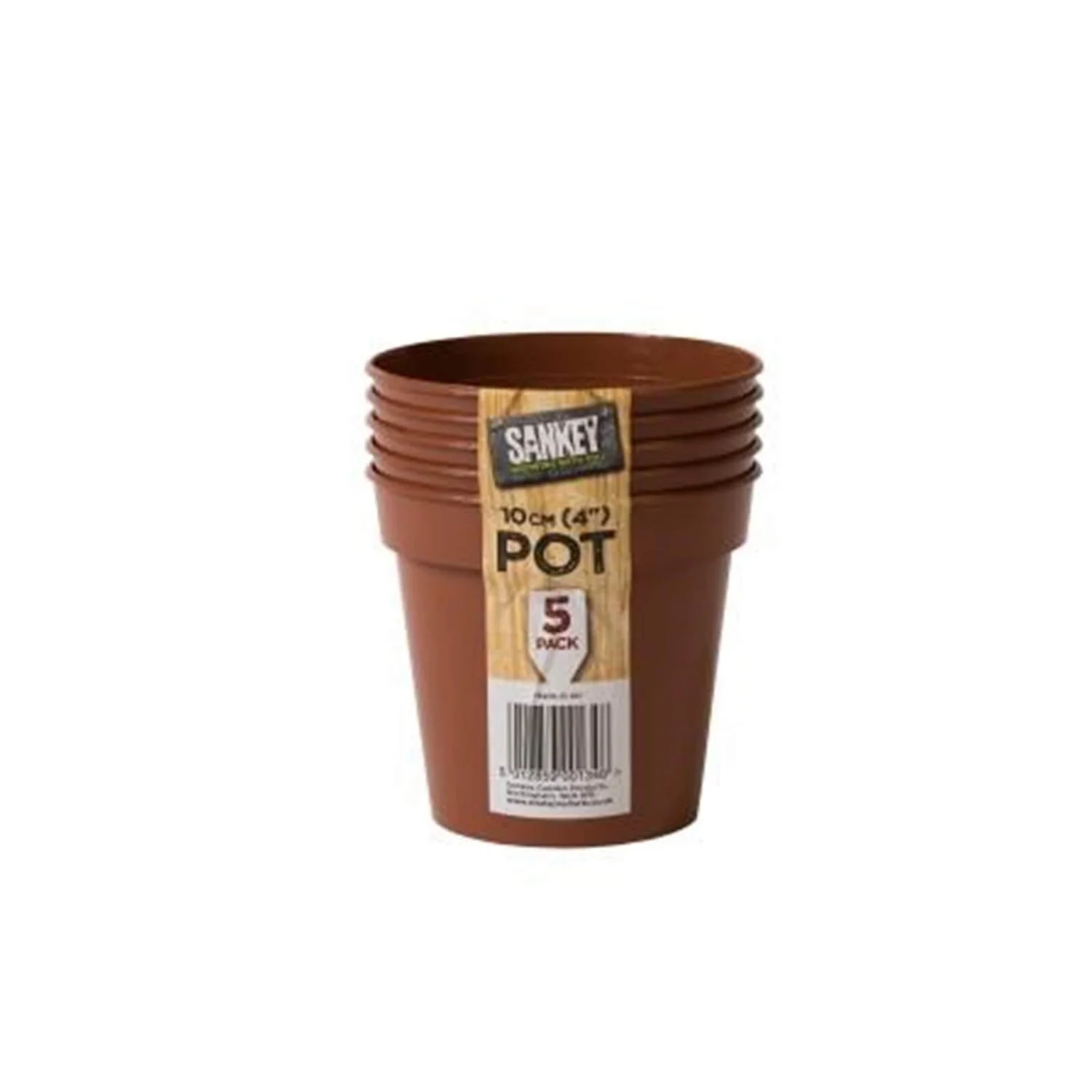 Flower Pots In Orange (Pack Of 5) - 10cm 1 Flower Pots In Orange (Pack Of 5) - 10cm