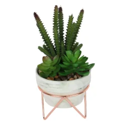 Artificial Succulent In Rose Gold Stand -Flowerpot Specialty Store 12879282 1334858348118316