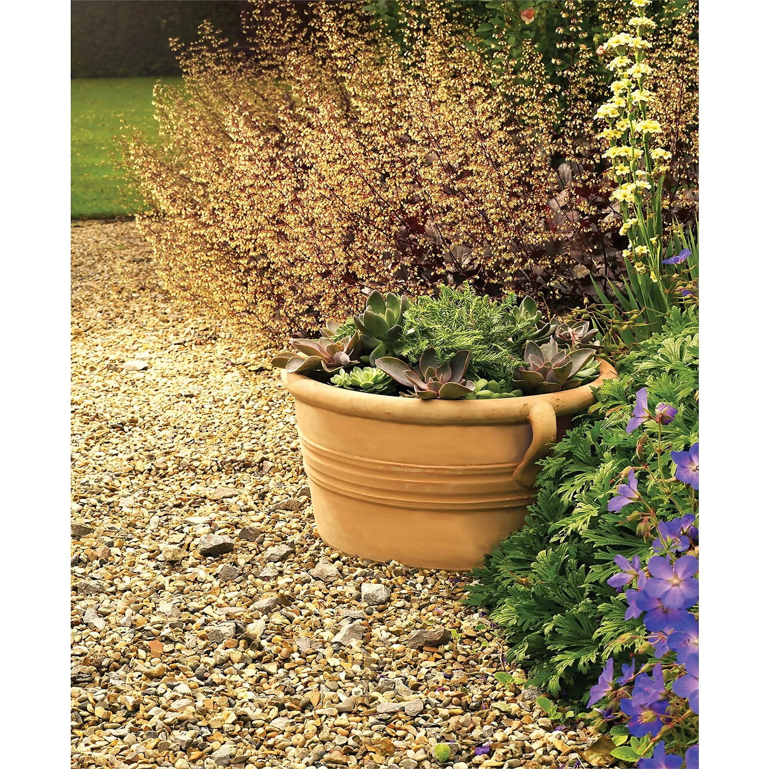 Himalaya Terracotta Low Bowl - 22cm 2 Himalaya Terracotta Low Bowl - 22cm - Image 2