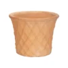 Terracotta Lattice Cone Plant Pot - 22cm