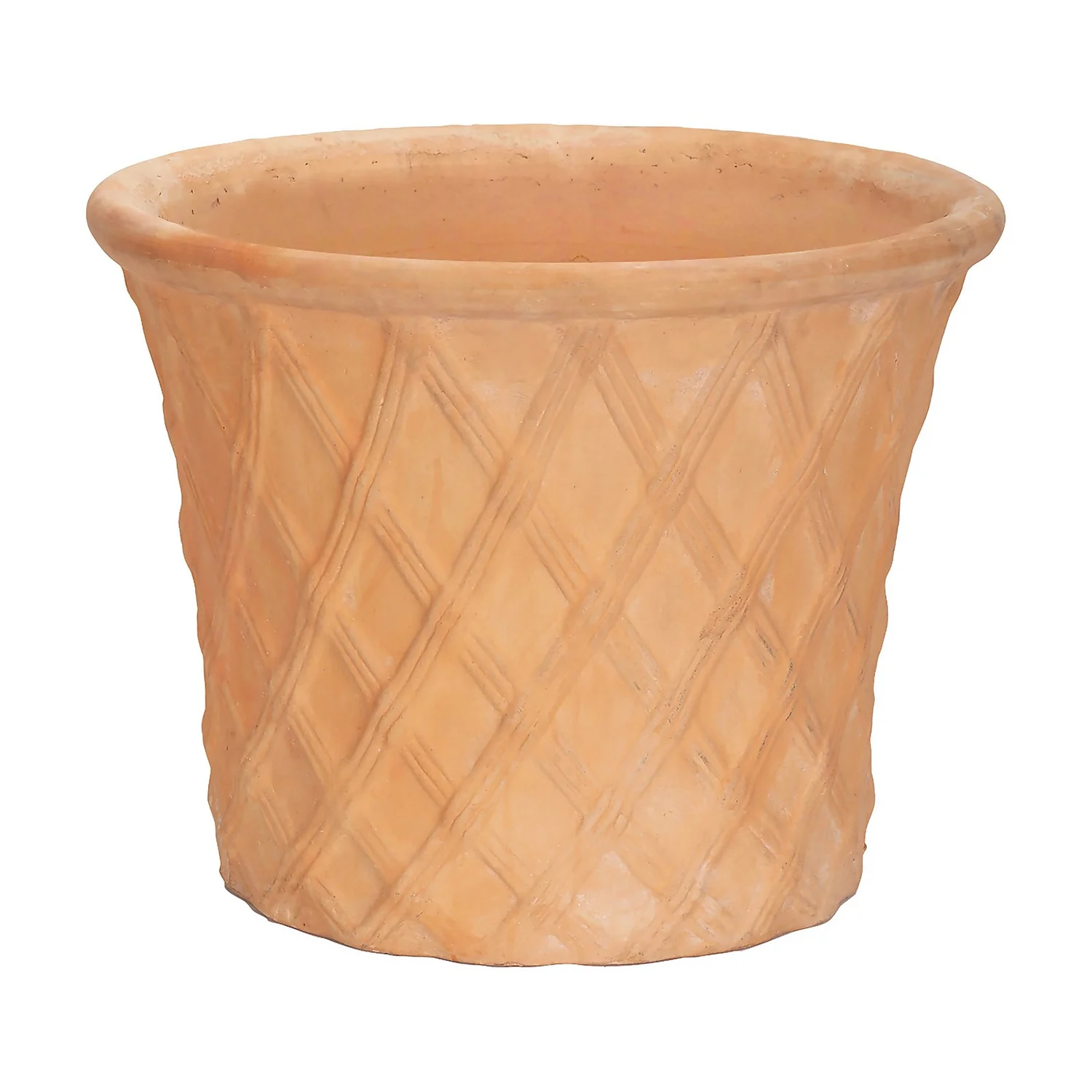 Terracotta Lattice Cone Plant Pot - 40cm 1 Terracotta Lattice Cone Plant Pot - 40cm