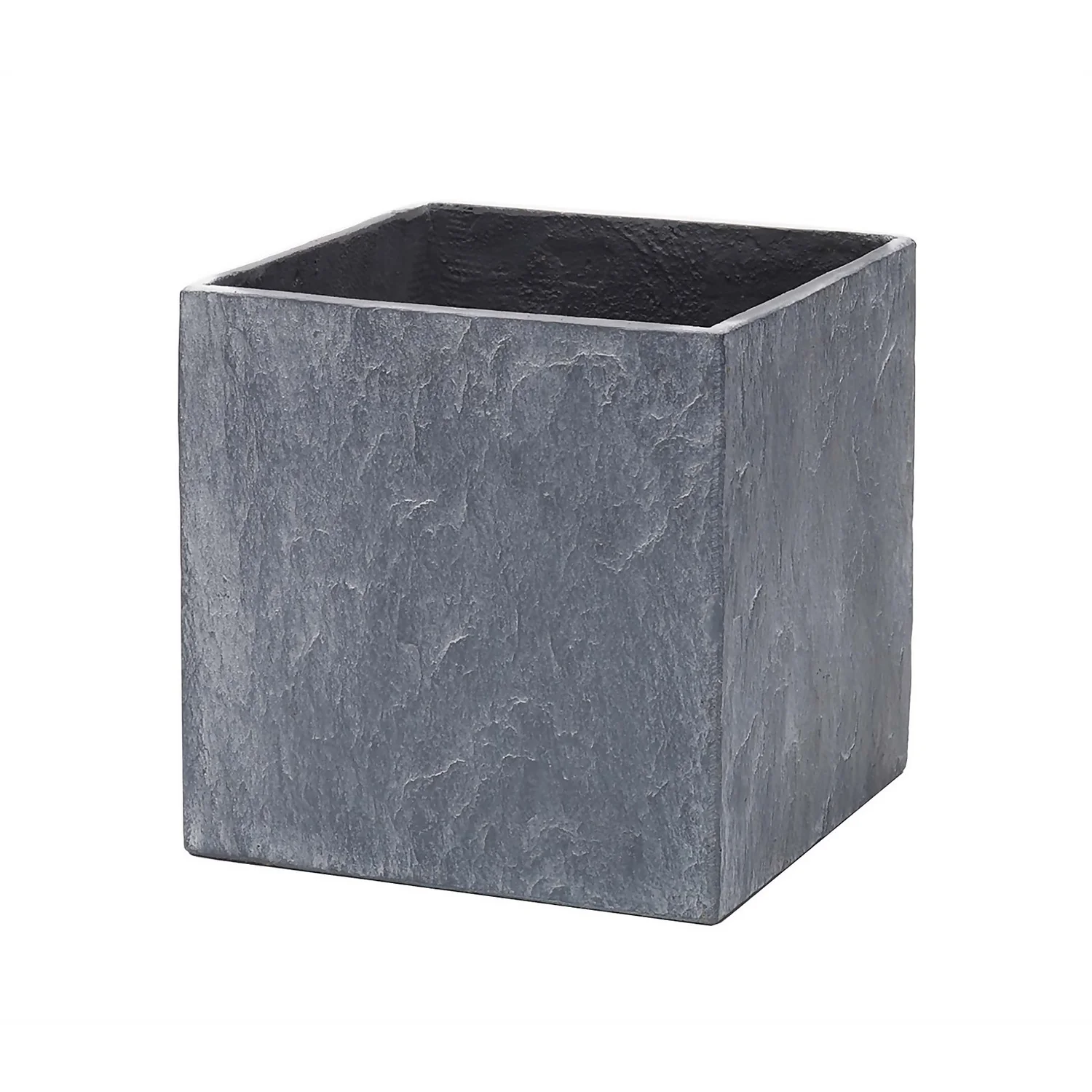 Slate Cube Pot - 37cm 1 Slate Cube Pot - 37cm