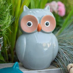 Ceramic Owl Garden Ornament - 25cm -Flowerpot Specialty Store 12890924 1154941774098448