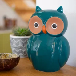 Ceramic Owl Garden Ornament - 25cm -Flowerpot Specialty Store 12890924 2104941774043314