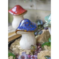 Ceramic Mushroom Garden Ornament - Medium 14 Ceramic Mushroom Garden Ornament - Medium -Flowerpot Specialty Store 12890925 1974843660796469
