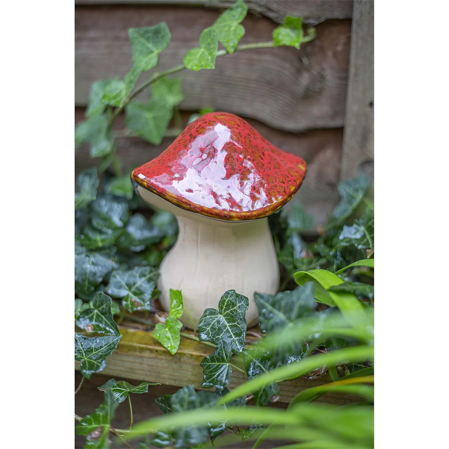 Ceramic Mushroom Garden Ornament - Medium 7 Ceramic Mushroom Garden Ornament - Medium - Image 7