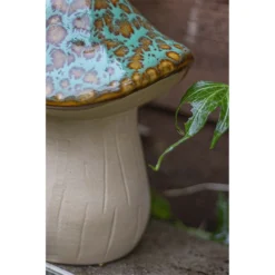 Ceramic Mushroom Garden Ornament - Medium 16 Ceramic Mushroom Garden Ornament - Medium -Flowerpot Specialty Store 12890925 6024843660824066
