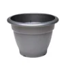 Round Bell Pot In Black - 55cm
