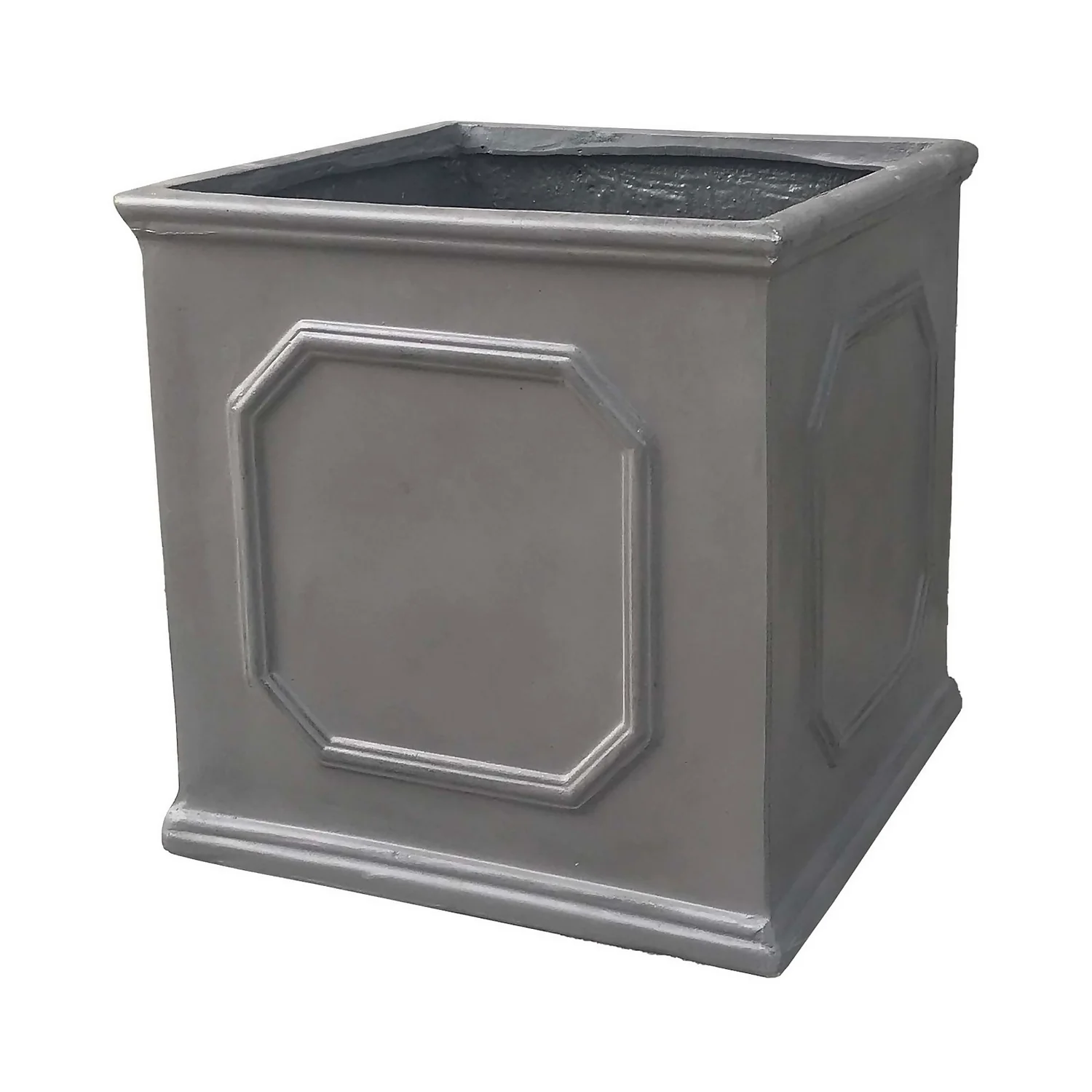 Mayfair Lead Cube Planter - 27cm 1 Mayfair Lead Cube Planter - 27cm
