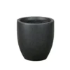 Sierra Black Egg Garden Pot - 25cm