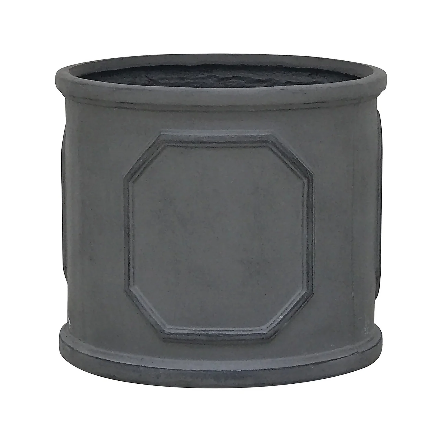 Mayfair Lead Cylinder Plant Pot - 32cm 1 Mayfair Lead Cylinder Plant Pot - 32cm