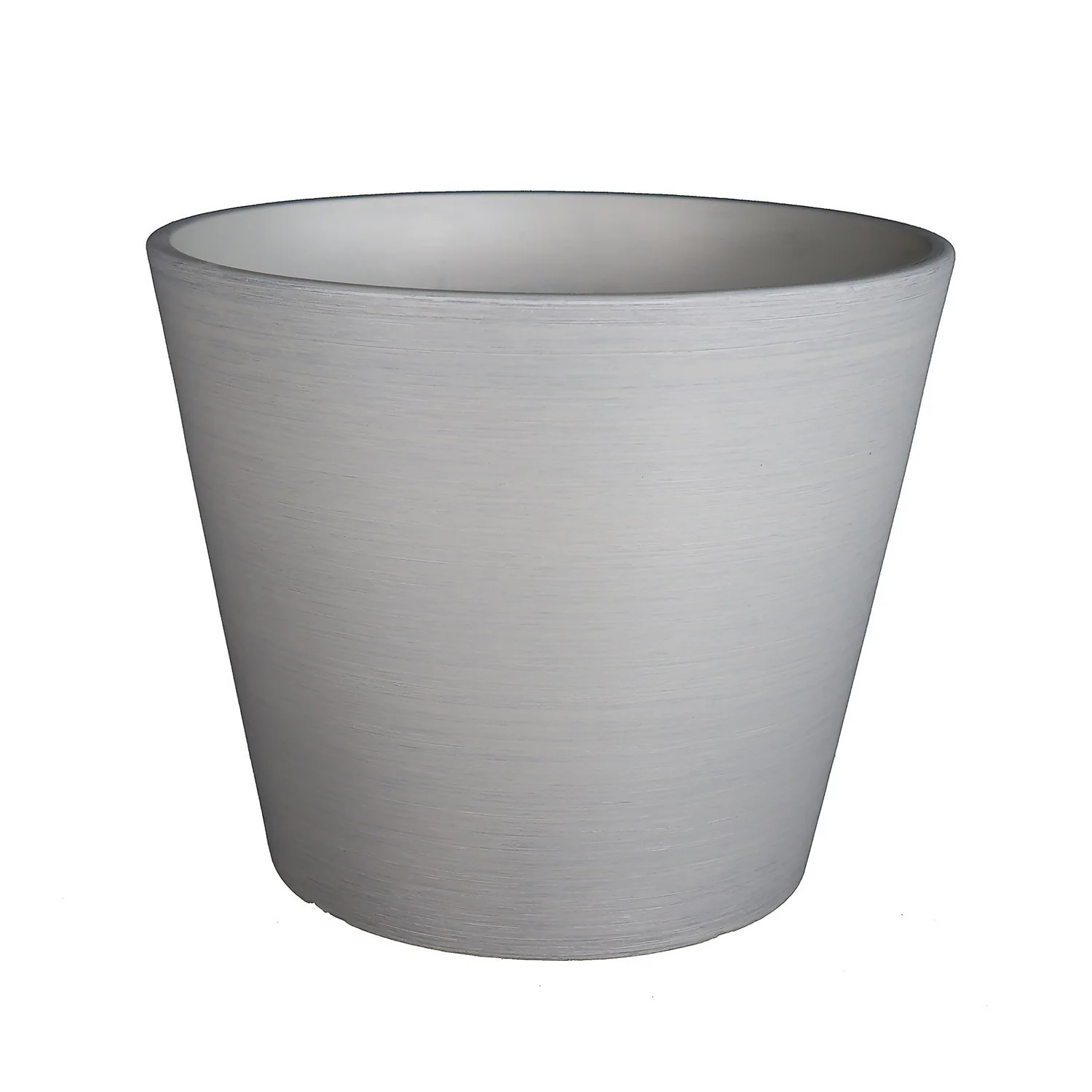 Light Grey Brush Planter - 40cm 1 Light Grey Brush Planter - 40cm