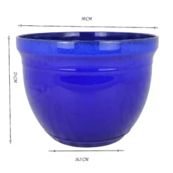 Maddison Royal Blue Planter - 37.5cm -Flowerpot Specialty Store 13190819 1204926229258716