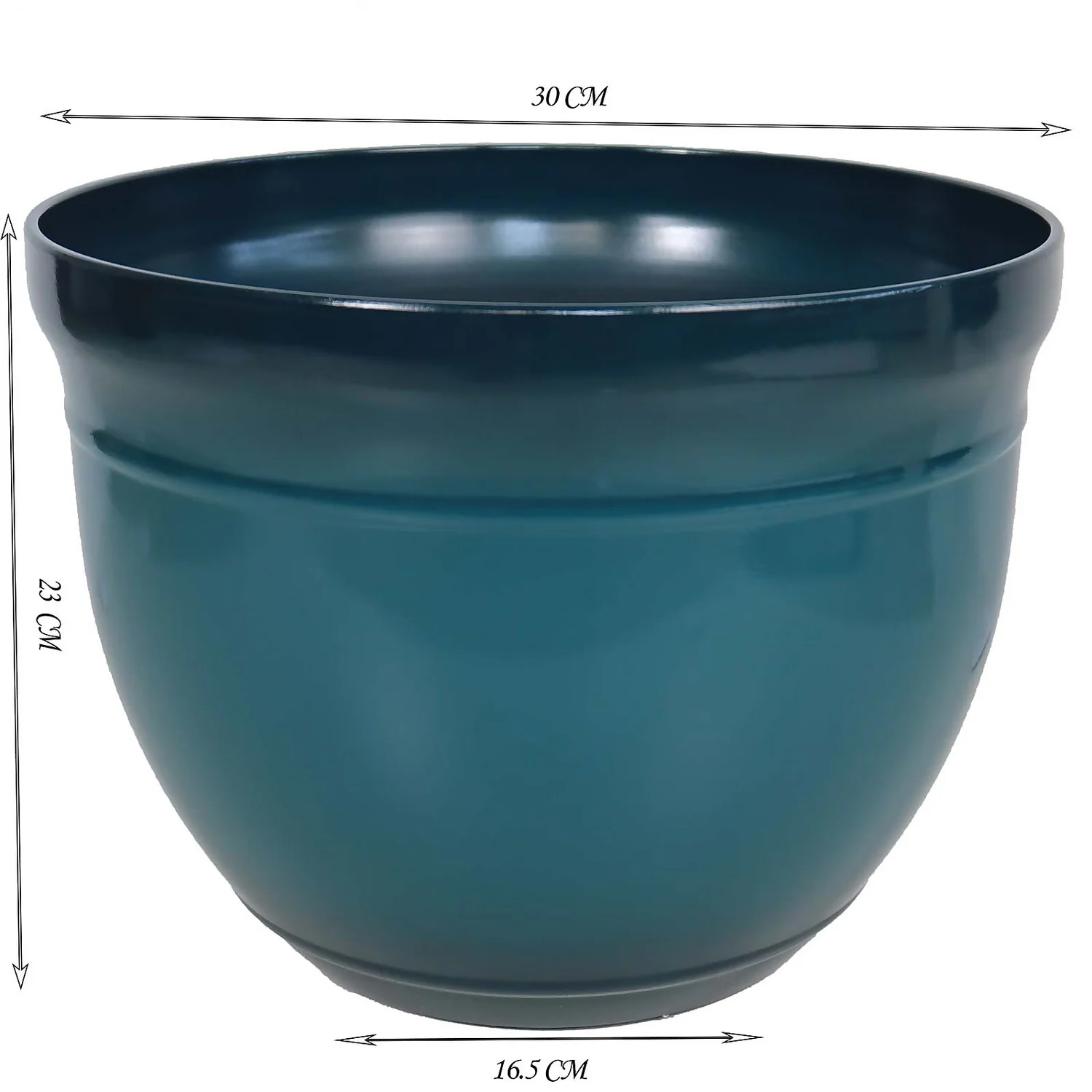 Maddison Teal Planter - 37.5cm 2 Maddison Teal Planter - 37.5cm - Image 2