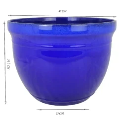 Maddison Royal Blue Planter - 45cm -Flowerpot Specialty Store 13190833 4294926229099605