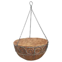 35 Cm Distress Finish Hanging Basket With Coco Liner 7 35 Cm Distress Finish Hanging Basket With Coco Liner -Flowerpot Specialty Store 13193949 1054902150164586