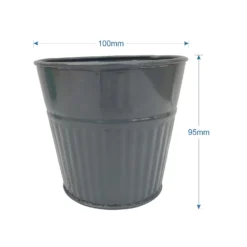 Ribbed Planter (3 Colour Mix) - 10cm -Flowerpot Specialty Store 13193952 1084933496006691