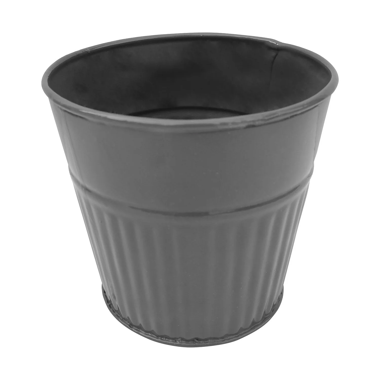 Ribbed Planter (3 Colour Mix) - 12cm 4 Ribbed Planter (3 Colour Mix) - 12cm - Image 4