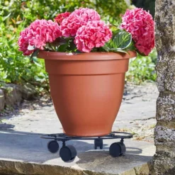 Black Plant Pot Caddy - 35cm 6 Black Plant Pot Caddy - 35cm -Flowerpot Specialty Store 13193961 1524902150144486