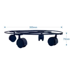 Black Plant Pot Caddy - 35cm 8 Black Plant Pot Caddy - 35cm -Flowerpot Specialty Store 13193961 1534902150200859