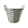 Faux Rattan Round Garden Planter 25cm
