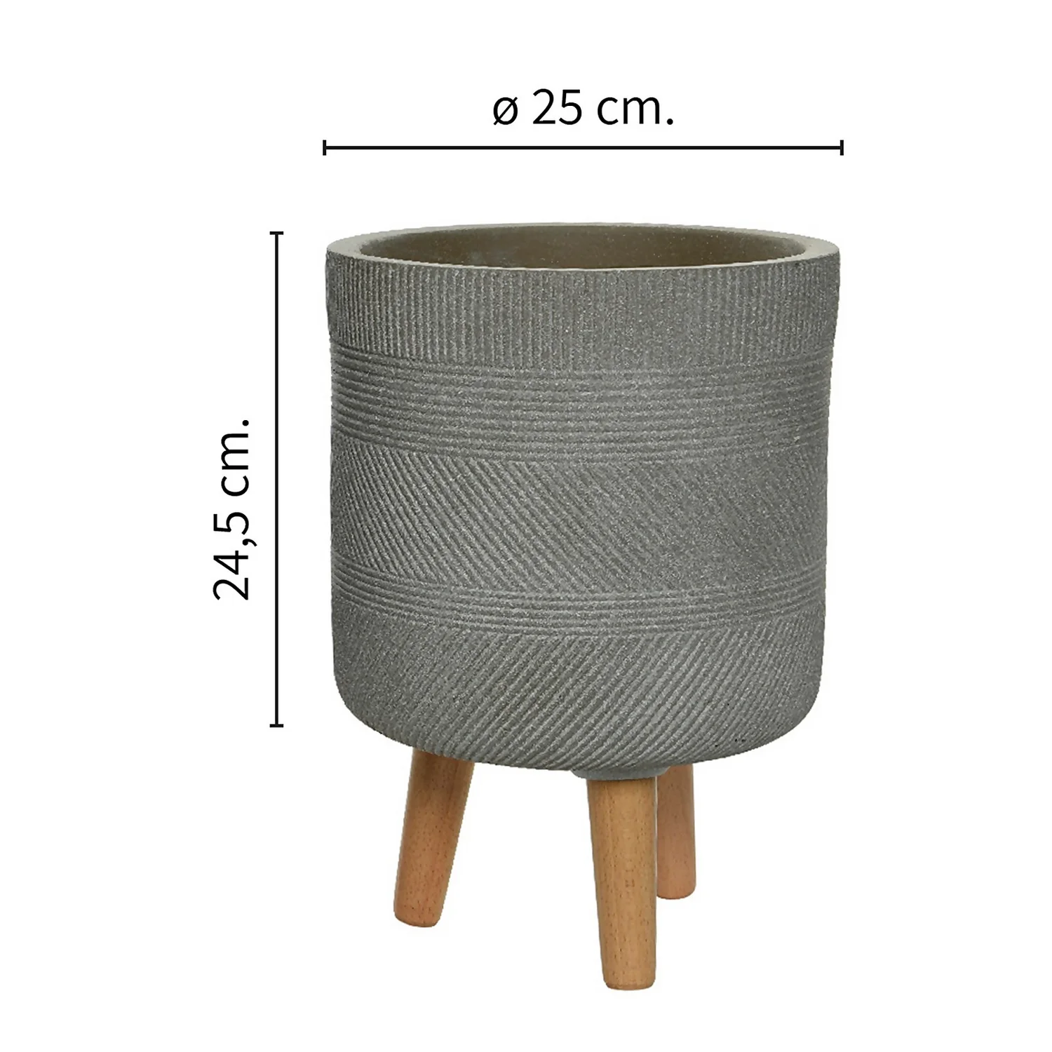Liam Round Planter On 3 Legs - Medium 5 Liam Round Planter On 3 Legs - Medium - Image 5