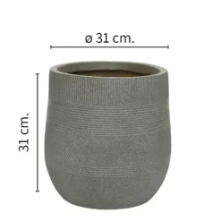 Liam Round Stripe Planter - Medium 9 Liam Round Stripe Planter - Medium -Flowerpot Specialty Store 13222482 4284934510693565