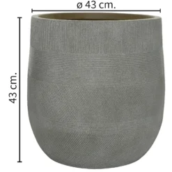 Liam Round Stripe Planter - Large 9 Liam Round Stripe Planter - Large -Flowerpot Specialty Store 13222488 9974934510759820