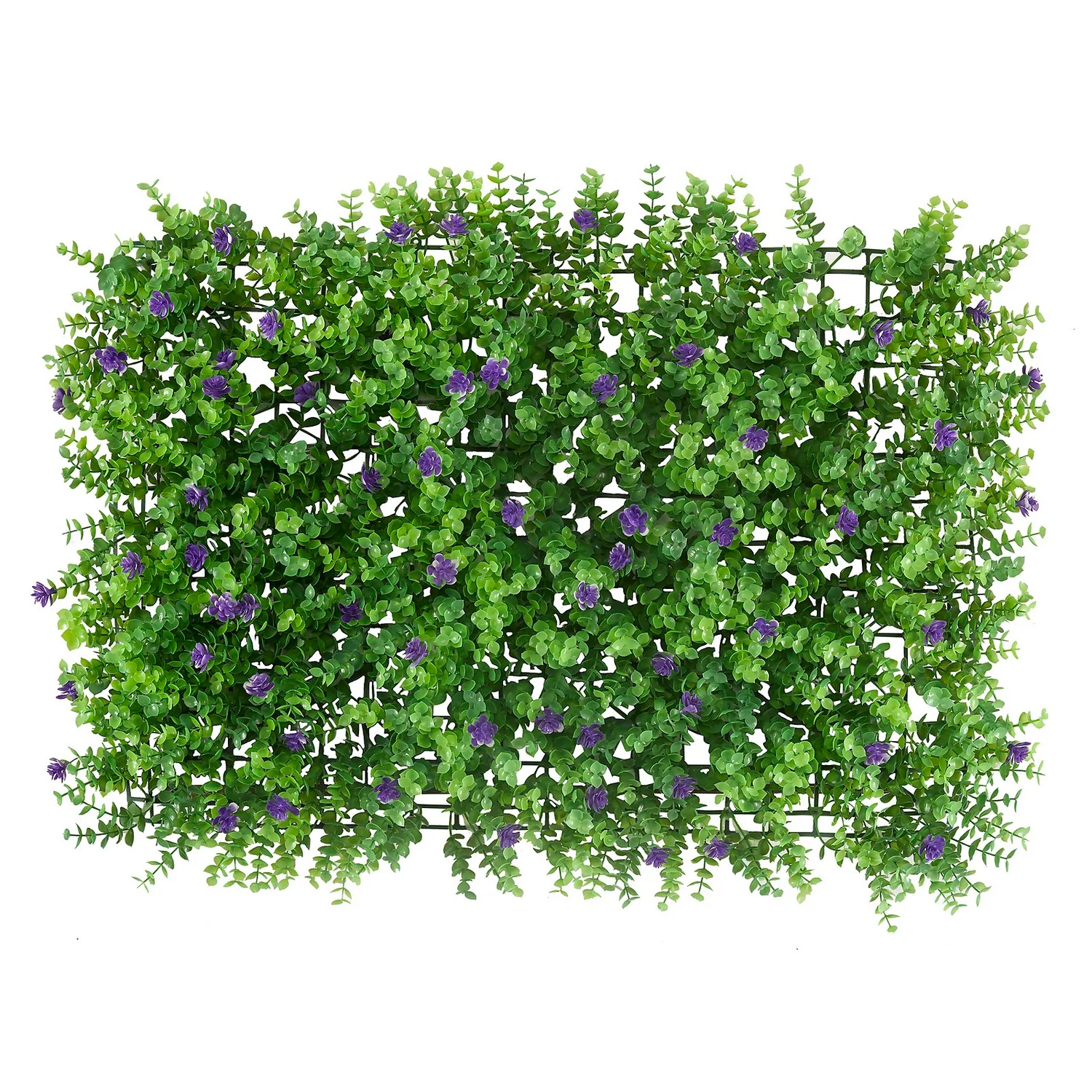 Artificial Screening Panel Of Purple Flowers - 60 X 40cm 1 Artificial Screening Panel Of Purple Flowers - 60 X 40cm