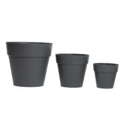 Soho Contemporary Grey Planter - 17cm -Flowerpot Specialty Store 13297715 1934932211175154