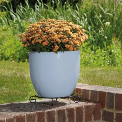 Glazed Blue Heritage Egg Pot - 38cm -Flowerpot Specialty Store 13441298 1344933184219703