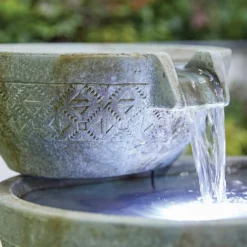 Stylish Fountain Oasis Water Feature With LEDs 9 Stylish Fountain Oasis Water Feature With LEDs -Flowerpot Specialty Store 13846043 6794962028176288