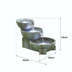 Stylish Fountain Oasis Water Feature With LEDs 11 Stylish Fountain Oasis Water Feature With LEDs -Flowerpot Specialty Store 13846043 8054962028273395