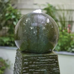 Stylish Fountain Obelisk Falls Water Feature With LEDs -Flowerpot Specialty Store 13846044 1064962027900555