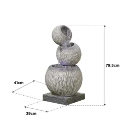 Stylish Fountain Illusion Falls Water Feature With LEDs -Flowerpot Specialty Store 13846045 1394978881020436