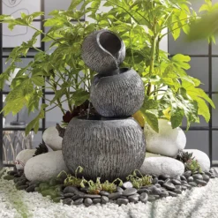 Stylish Fountain Illusion Falls Water Feature With LEDs -Flowerpot Specialty Store 13846045 1784962027585657