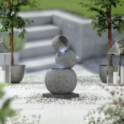 Stylish Fountain Illusion Falls Water Feature With LEDs -Flowerpot Specialty Store 13846045 3854962027687717