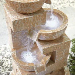 Stylish Fountain Sparkling Bowls Water Feature With LEDs -Flowerpot Specialty Store 13846048 6124971880433253