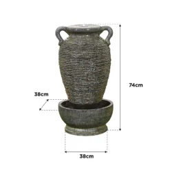 Stylish Fountain Rippling Vase Water Feature With LEDs 7 Stylish Fountain Rippling Vase Water Feature With LEDs -Flowerpot Specialty Store 13846051 5334978881050739