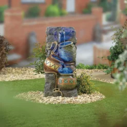 Stylish Fountain Pouring Pot Wall Water Feature With LEDs -Flowerpot Specialty Store 13846054 1054962027618237