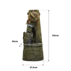 Stylish Fountain Enchanted Well Water Feature With LEDs 9 Stylish Fountain Enchanted Well Water Feature With LEDs -Flowerpot Specialty Store 13846056 7074962027676998