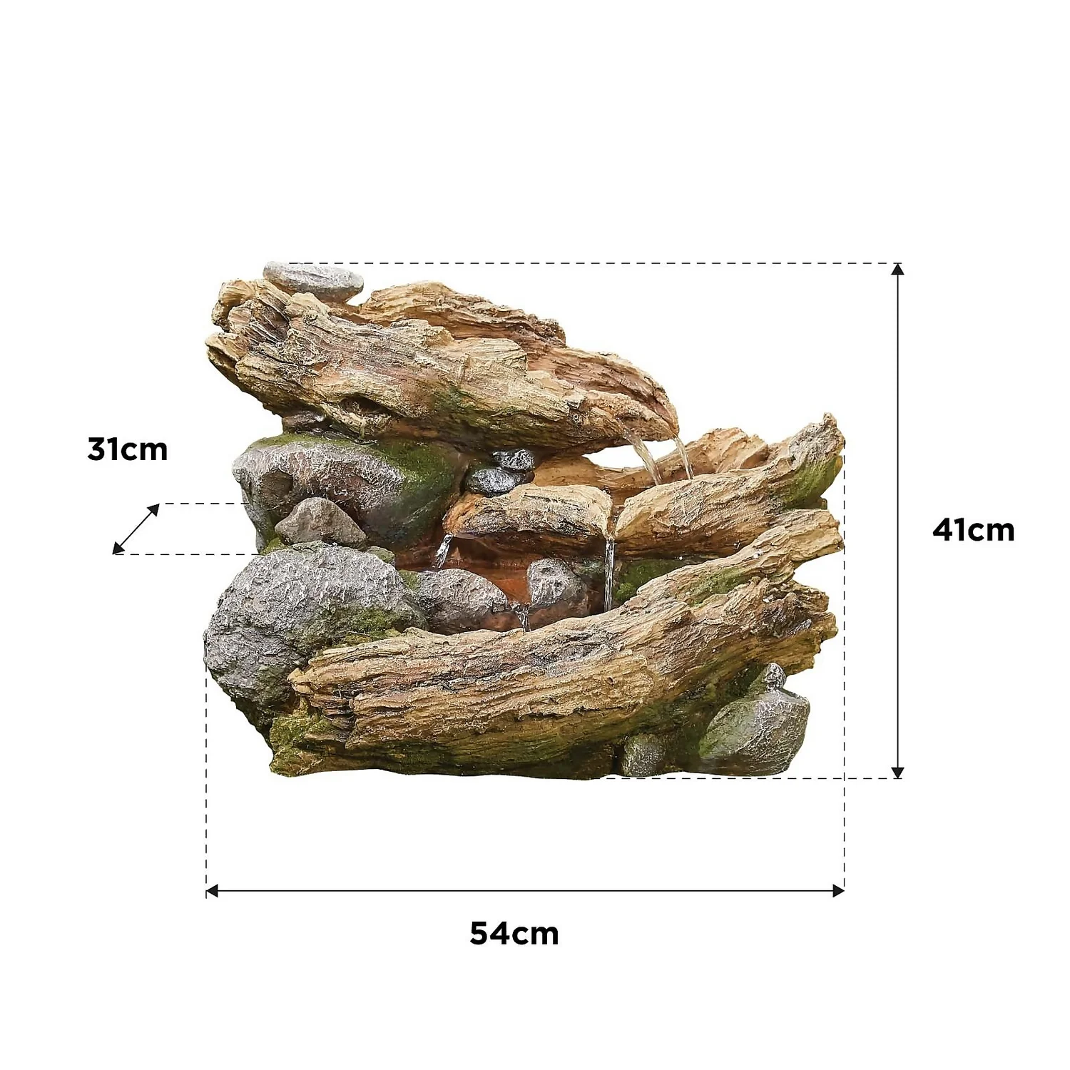 Stylish Fountain Bubbling Brook Water Feature With LEDs 6 Stylish Fountain Bubbling Brook Water Feature With LEDs - Image 6