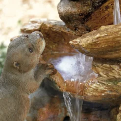 Stylish Fountain Otter Pools Water Feature With LEDs 10 Stylish Fountain Otter Pools Water Feature With LEDs -Flowerpot Specialty Store 13846071 4324962028308486