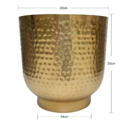 Hammered Brass Indoor Plant Pot - 20cm -Flowerpot Specialty Store 13887187 1024999809920565