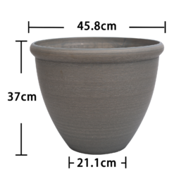 Ashford Planter Grey 45cm -Flowerpot Specialty Store 13928637 5185001956240571